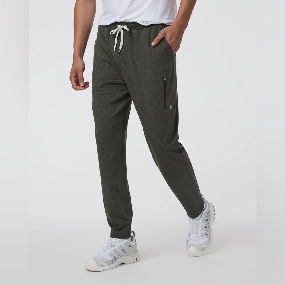 NWOT Vuori Sunday Performance Track Pant Jogger 2.0 Kale Heather Green Size XL